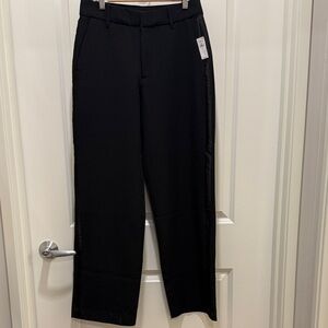 Elegant Wide Leg - Satin Stripe Tuxedo Pants